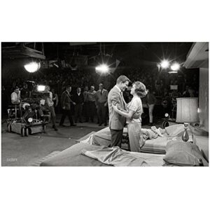mary tyler moore 8 inch x 10 inch photograph the mary tyler moore show the dick van dyke show ordinary people on set getting hug from dick van dyke audience in background kn