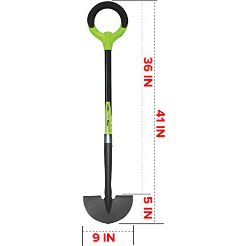 Radius Garden 25602 Pro-Lite Ergonomic Carbon Steel Edger, Green