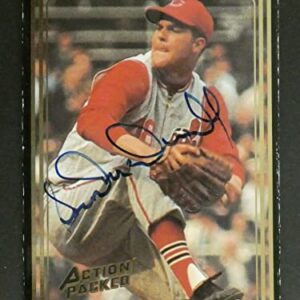 Sam McDowell Signed Baseball Card with JSA COA