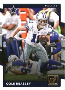 2017 donruss #175 cole beasley dallas cowboys football card