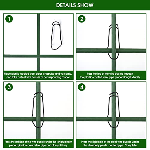 48 x 48Inch Foldable Cucumber Trellis Set, A-Frame Cucumber Trellis for Raised Bed Garden Vegetable Plant Grow Supports, Garden Trellis for Climbing Plants Outdoor for Tomato/Squash/Zucchini