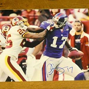 Plaxico Burress Signed 16x20 NY Giants Photo with JSA Sticker No Card