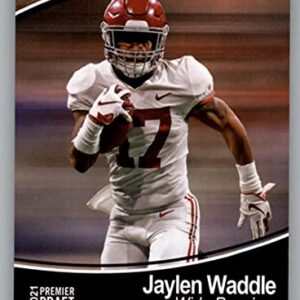 2021 SAGE Hit Premier Draft #125 Jaylen Waddle Pre-Rookie NCAA Football Trading Card in Raw (NM or Better) Condition