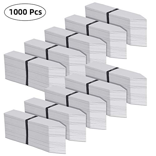 Kensizer 1000 Pcs 4 Inches Plastic Waterproof Plant Labels with a Gel Pen, Nursery Garden Stake Tags, Marker Labels Sticks for Potted Plants