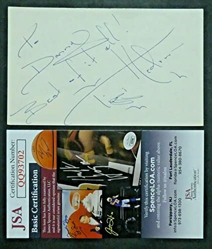 Tippy Hedren Alfred Hitchcock The Birds Signed 3x5 Index Card with JSA COA