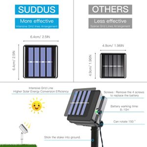 suddus 2 Pack Flower Solar String Lights Outdoor Waterproof 50 LED Solar Fairy Lights for Indoor Outdoor Decorations