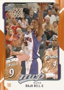 2008-09 upper deck mvp basketball #129 raja bell phoenix suns official nba trading card from the ud company