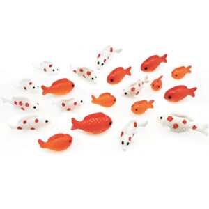 maomia 20 pcs miniature fish figurines resin fish tank decoration fairy garden mini goldfish micro landscape decor ornament