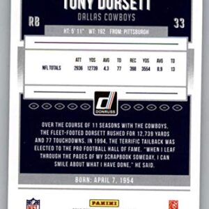 2018 Donruss #80 Tony Dorsett Dallas Cowboys Football NM-MT