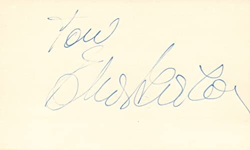 Eva Gabor Actress Singer TV Movie Autographed Signed Index Card JSA COA