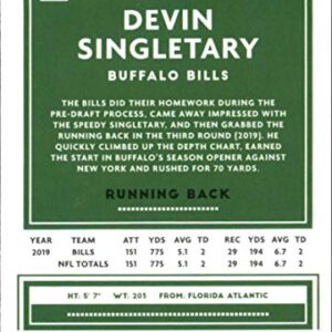 2020 Donruss #42 Devin Singletary Buffalo Bills NFL Football Card NM-MT