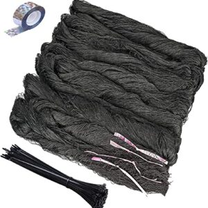 WOSCMI Bird Netting - 25 X 50 feet Garden Netting for Birds Tree Nets for Fruit Trees 3/4 inch Mesh Size Bird Netting for Garden