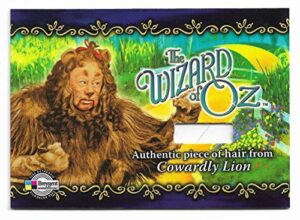 2006 breygent marketing the wizard of oz cowardly lion authentic hair prop trading card #hcls