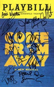 come from away autographed nyc playbill+coa signed by cast