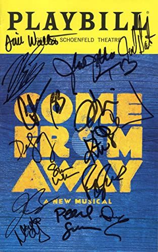 COME FROM AWAY AUTOGRAPHED NYC PLAYBILL+COA SIGNED BY CAST