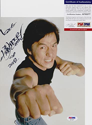 Jackie Chan Signed Autograph 8x10 Photo PSA/DNA COA #3