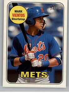 2018 topps heritage minor league #116 mark vientos kingsport mets official milb baseball trading card in raw (nm or better) condition