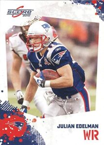 julian edelman 2010 score nfl football mint rookie card 172 picturing this new england patriots star in his blue jersey