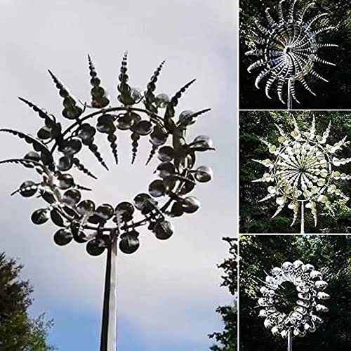 RIBOZRS Metal Plastic Windmill Suitable for courtyard, garden and outdoor decoration