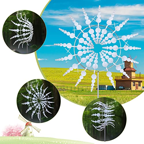 RIBOZRS Metal Plastic Windmill Suitable for courtyard, garden and outdoor decoration