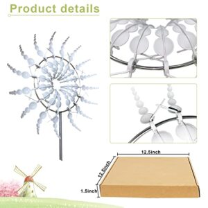 RIBOZRS Metal Plastic Windmill Suitable for courtyard, garden and outdoor decoration