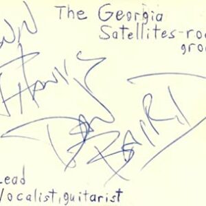 Dan Baird Lead Vocalist Guitarist Georgia Satellites Signed Index Card JSA COA