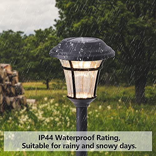 MAGGIFT 12 Pack Solar Pathway Lights Outdoor Solar Garden Lights for Patio, Yard, Driveway