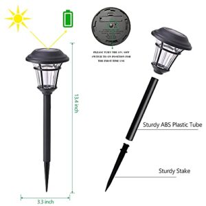 MAGGIFT 12 Pack Solar Pathway Lights Outdoor Solar Garden Lights for Patio, Yard, Driveway