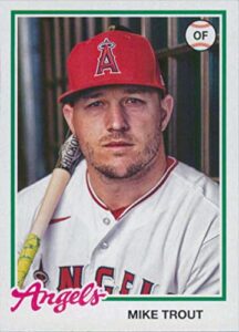 2022 topps archives #150 mike trout 1978 topps angels baseball mlb