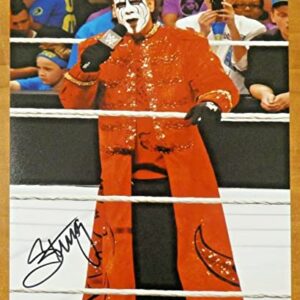 Sting Wrestler Signed 8x10 Photo with JSA Sticker No Card