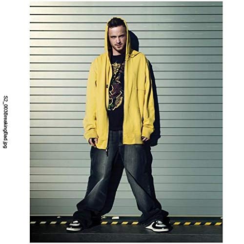 Aaron Paul standing in yellow jacket (Breaking Bad Season 2 - Jesse Pinkman) - 8 inch x10 inch PHOTOGRAPH Performer & Actor Color PHOTOGRAPH-CJ