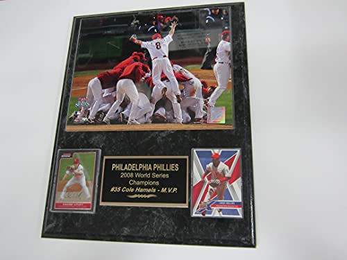 2008 Phillies WORLD SERIES CHAMPIONS 2 Card Collector Plaque #7 w/8x10 Photo