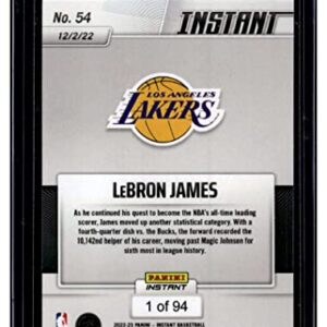 LEBRON JAMES SP 2022-23 Panini Instant /94#54 Lakers MT-MT+ NBA Basketball