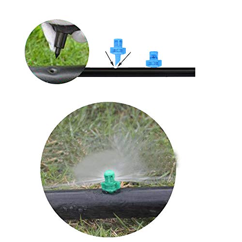 90 pcs, 90/180/360 Angle Sprinklers Miniature Garden Lawn Water Spray Atomization Sprinkler Nozzle Irrigation System Plant Waterer Garden Irrigation Sprinkler