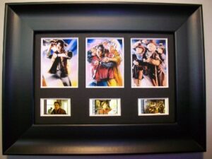 back to the future framed trio 3 film cell display collectible movie memorabilia complements poster book theater