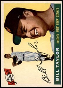 1955 topps # 53 bill taylor new york giants (baseball card) ex giants
