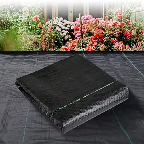 LGJIAOJIAO 3ftx50ft Weed Barrier Landscape Fabric Heavy Duty，Weed Block Gardening Ground Cover Mat, Weed Control Garden Cloth ，Woven Geotextile Fabric for Underlayment，Commercial Driveway Fabric