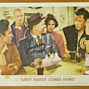 Mickey Rooney Signed Vintage 11x14 Lobby Card with JSA COA