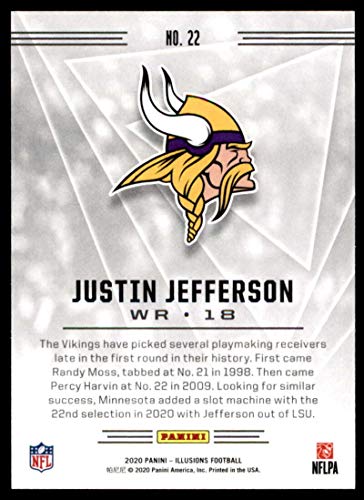 Football NFL 2020 Panini Illusions #22 Justin Jefferson Vikings