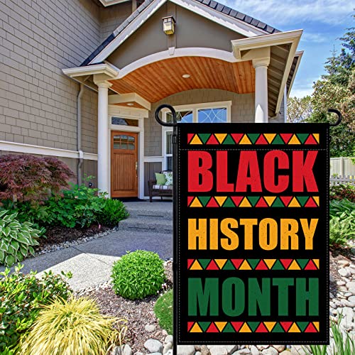 Linen Black History Month Garden Flag Black History Month Yard Sign Afro African American Black History Month Decorations and Supplies Outdoor