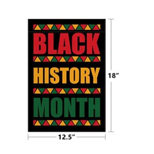 Linen Black History Month Garden Flag Black History Month Yard Sign Afro African American Black History Month Decorations and Supplies Outdoor
