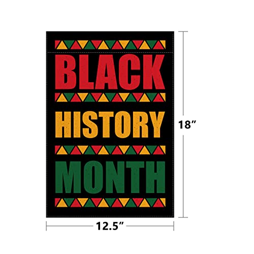 Linen Black History Month Garden Flag Black History Month Yard Sign Afro African American Black History Month Decorations and Supplies Outdoor