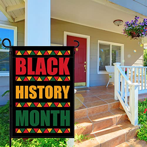 Linen Black History Month Garden Flag Black History Month Yard Sign Afro African American Black History Month Decorations and Supplies Outdoor