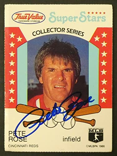 Pete Rose Signed Baseball Card with JSA COA