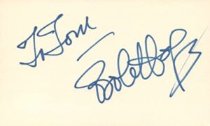 bob hope actor comedian singer movie tv autographed signed index card jsa coa