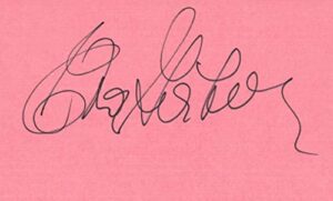 eva gabor actress singer tv movie autographed signed index card jsa coa