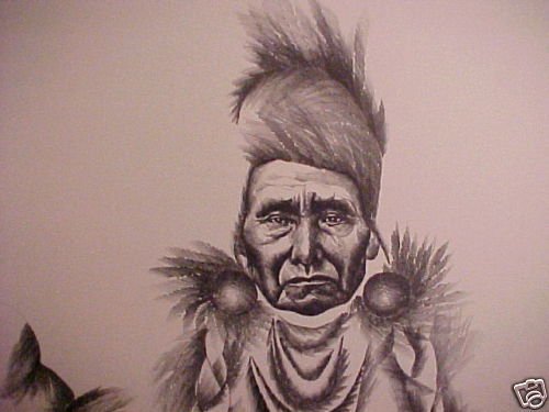 MARISOL ESCOBAR ORIG.LITHO ~CHIEF JOSEPH SPECIAL 1980