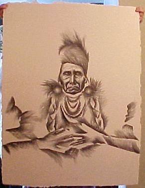 MARISOL ESCOBAR ORIG.LITHO ~CHIEF JOSEPH SPECIAL 1980