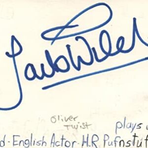 Jack Wild English Actor H.R. Pufnstuf TV Autographed Signed Index Card JSA COA