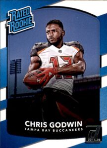 2017 donruss #305 chris godwin tampa bay buccaneers rated rookie football card